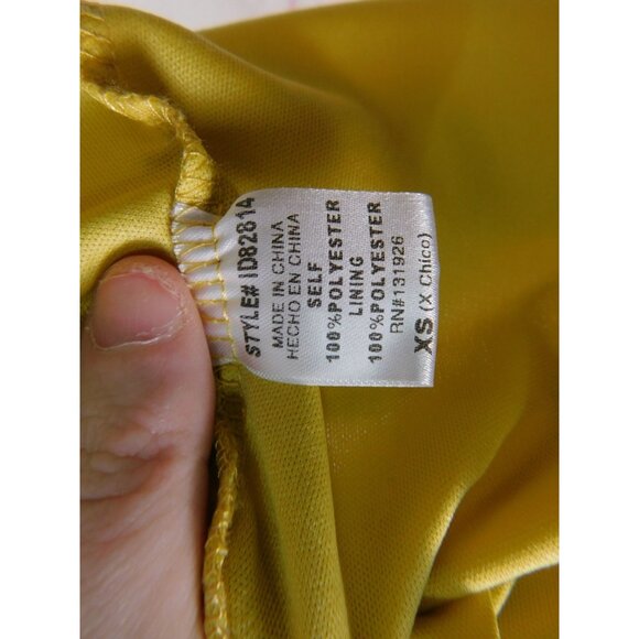 DM Fashion Yellow Lace Maxi Dress XS Women Boho - Picture 11 of 13